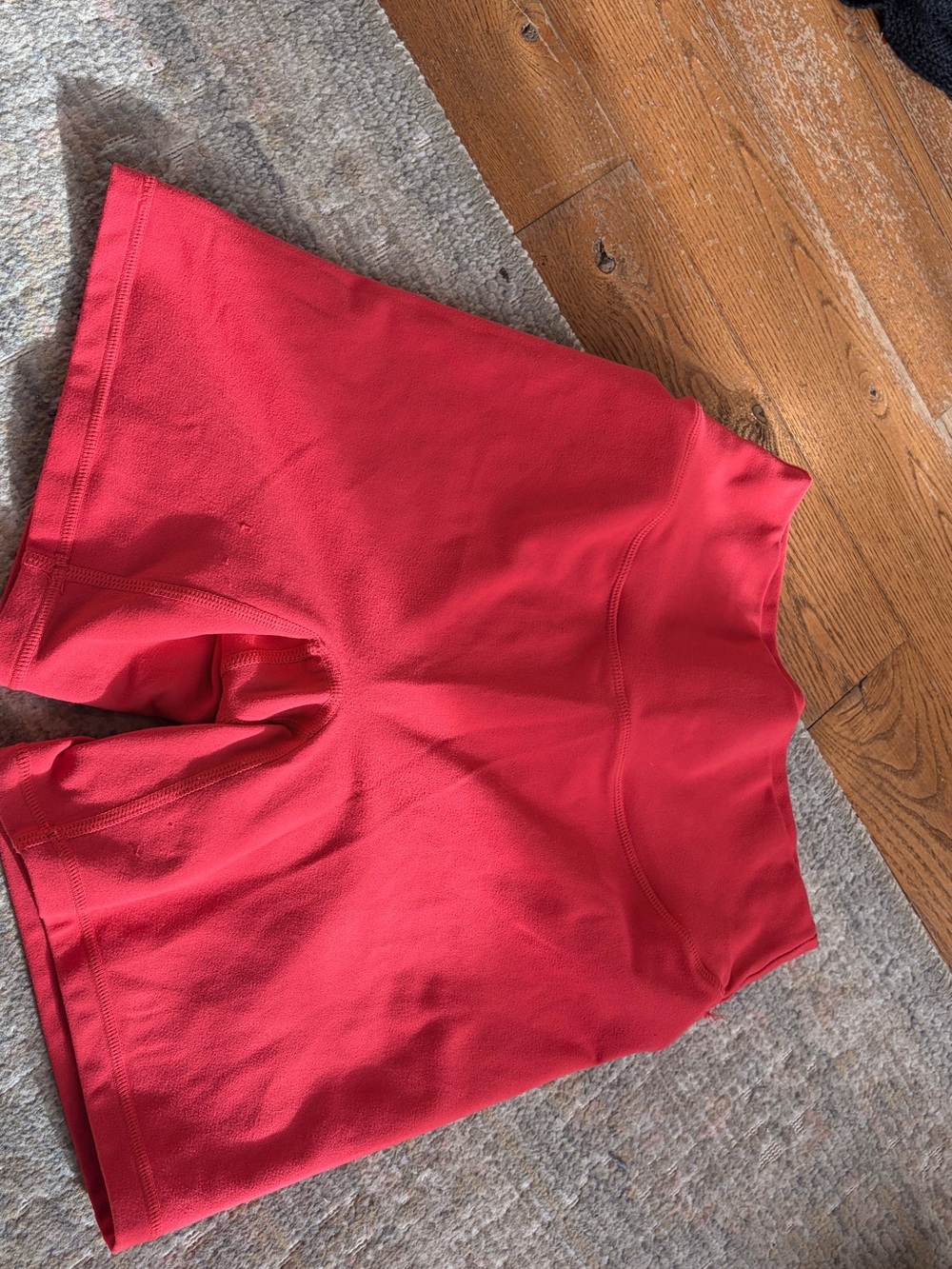 P'tula Pureluxe 6" High-Waist Red Bike Shorts - Picture 3 of 5